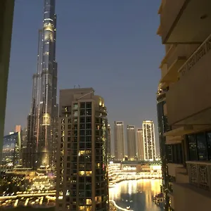 Downtown Boulevard One Bedroom Apt In 29 Blvd غرفة وصالة Burj & Fountain View Master Bedroom Plus 2 Single Beds In Living , دبي الإمارات العربية المتحدة